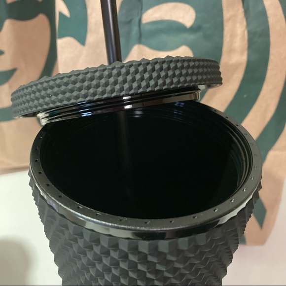Starbucks Matte Black Studded texture Tumbler - Picture 3 of 10